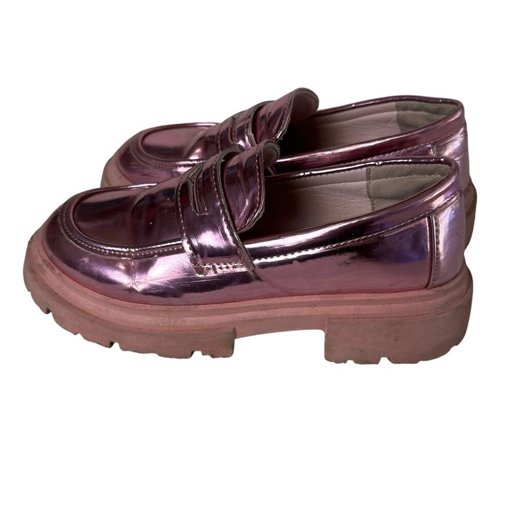 Metallic Pink Loafers sz 3